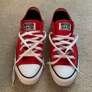 Brand New in box red converse custom low tops size women’s 9 / mens 7